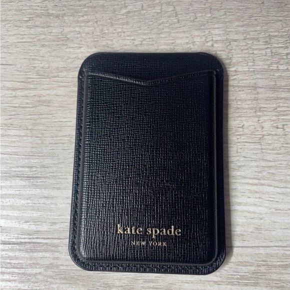 kate spade Accessories - Kate Spade Textured Black Card Sleeve